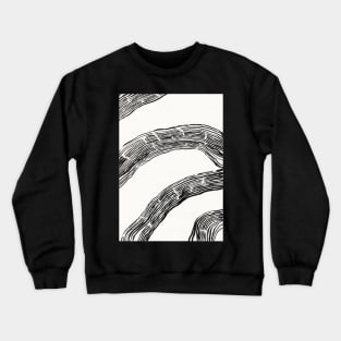 Linear Spatiality Minimal Art Crewneck Sweatshirt